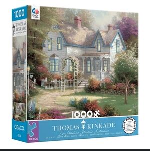 Thomas Kinkade Blue and Green Puzzle 1000 Pieces